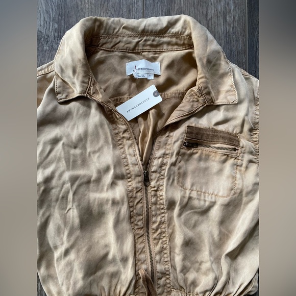 NWT Anthropologie | Zip-Up Long Sleeve Romper - Picture 2 of 6